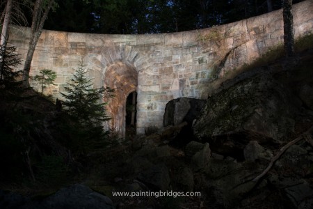West Branch Bridge Light Painting Acadia National Park