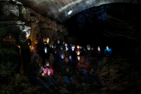 Chasm Brook Bridge Light Painters