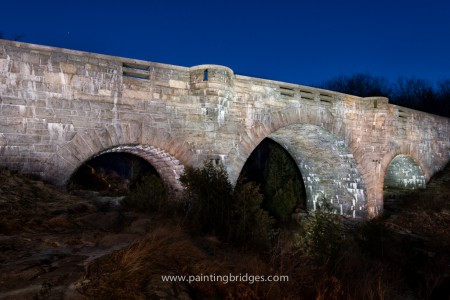 Duck Brook Bridge Light Painting Acadia National Park
