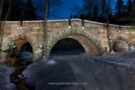 Stanley Brook Bridge Light Painting, Acadia National Park