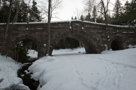 Stanley Brook Bridge Light Painting Acadia National Park