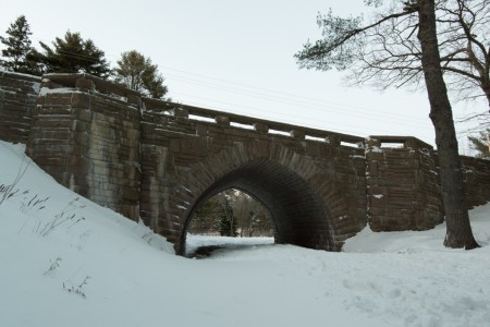 Eagle Lake Bridge Light Painting Acadia National Park Pre-Shot