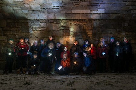 Jordan Pond Road Bridge Light Painters, Acadia National Park Pre-shot